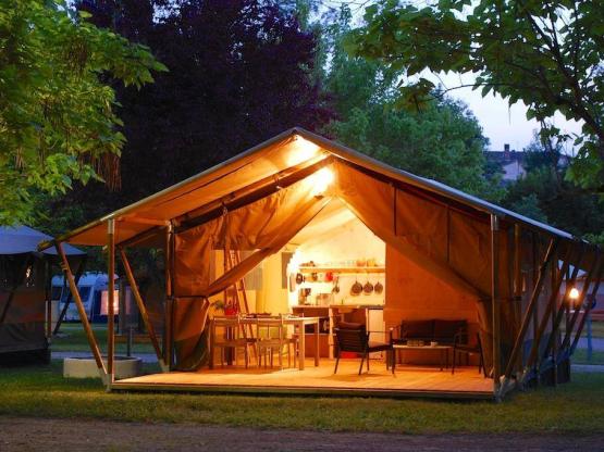 Lodge Safari Standard 35m² 2 chambres + Terrasse couverte 10m² + WC