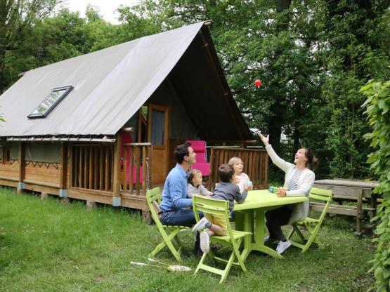 Tente Lodge toile et bois