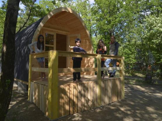 Cabane Eco lodge -  Concept simple et naturel en bois massif.