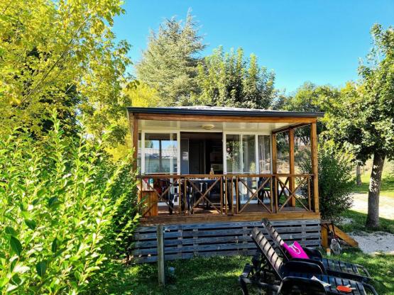 Mobilheim  Loggia 30 m² -  überdachte Terrasse