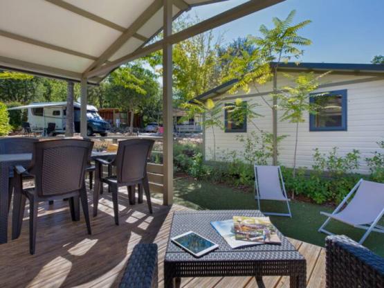 Chalet PREMIUM Daudet 30 m² climatisé- 2 chambres - Terrasse 13.5 m²