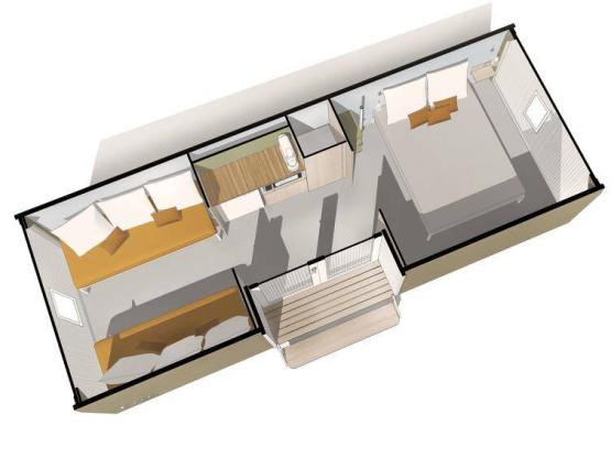 Coco Sweet 2 Chambres 1/4 pers.