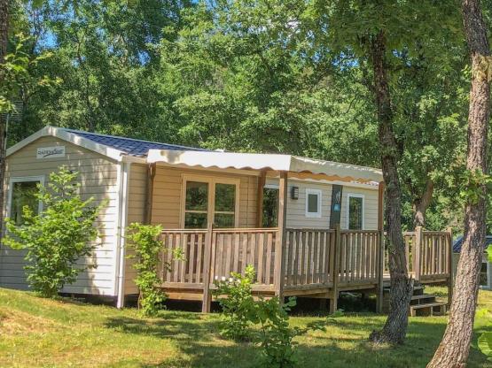 Mobil home Premium - 3 chambres - Climatisation - lave-vaisselle - TV - 32m²