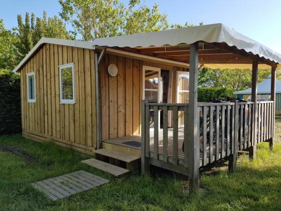 Chalet Robinson 2 Schlafzimmer, 21 m² + überdachte Terrasse 4 Pers., Wohnküche