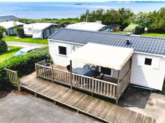 Mobil-home N°57 34m² equipado para minusválido + terraza Vista al mar