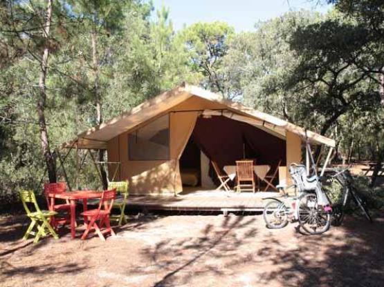 Lodge toilé 2ch terrasse couverte