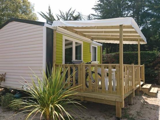 Mobilheim CAHITA  - 18m² - Halbüberdachte Terrasse -1 Zimmer