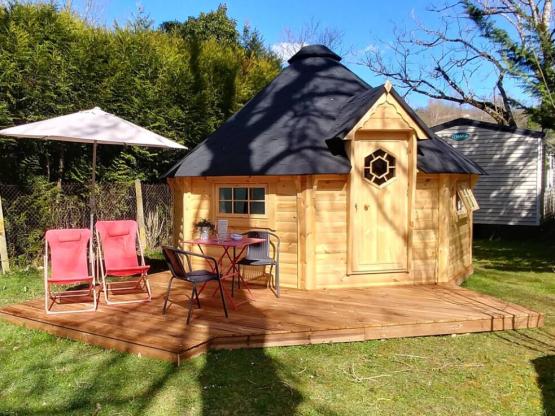 Cabane Kota Finlandais 17m² 1 chambre + Terrasse + WC