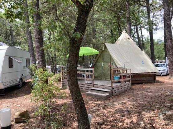 Tente TIPI - 2 chambres (2 adultes maximum et 2 enfants -de  12ans)