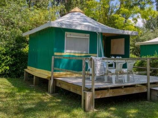 Bungalow canvas 16m² furnished - 2 bedrooms - terrace 10m²