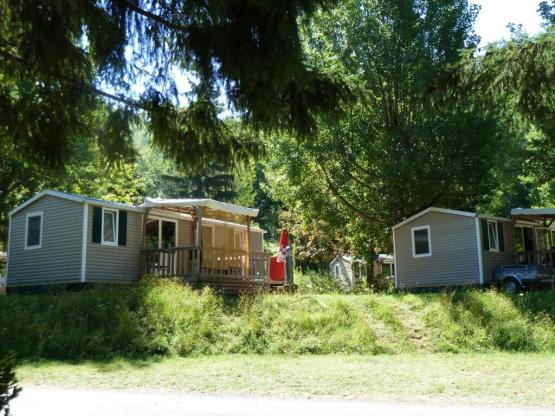 Mobilheim Orchidée Grand Confort 35m² - 2 Zimmer + überdachte Terrasse + CLIM + TV + LV