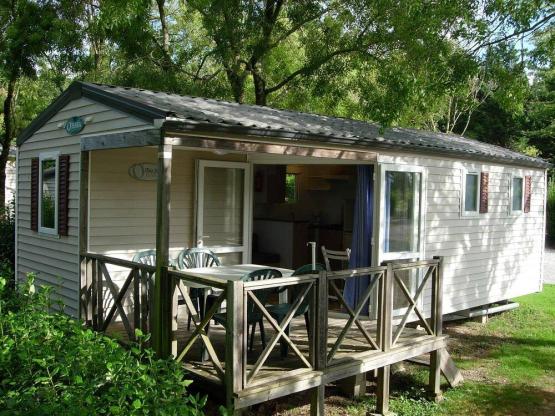 Mobil home Lavande CONFORT 26m² - 2 chambres +TV + Climatisation +Terrasse semi-couverte 7m²