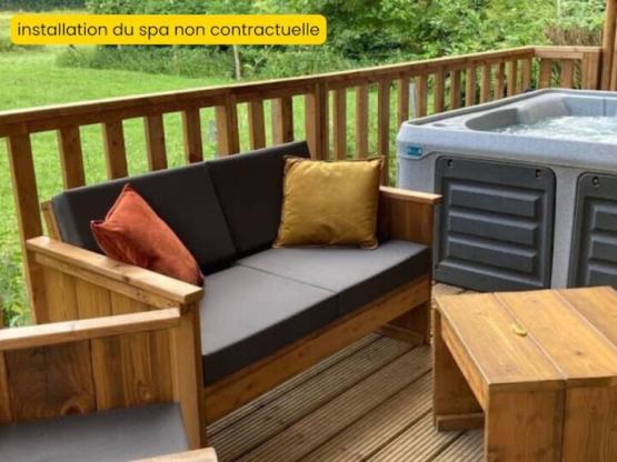 COTTAGE PREMIUM 40m² SPA privé - vue nature  - 3 ch - TV - 2 sdb - borne recharge -