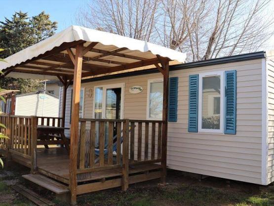 Mobil home Standard 24-27m²  (2 ch) + terrasse couverte + clim + TV
