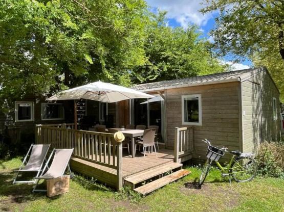 Chalet PREMIUM 3 slaapkamers 50m² + terras + TV + Airconditioning