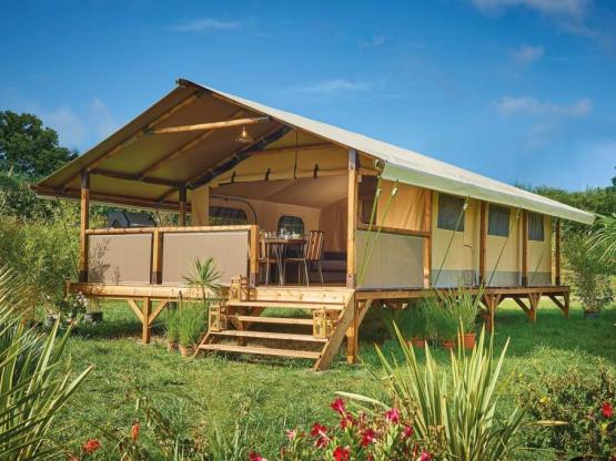 Tente Lodge Vintage - 34.50m² (2 chambres) + terrasse - sans sanitaires - 2019