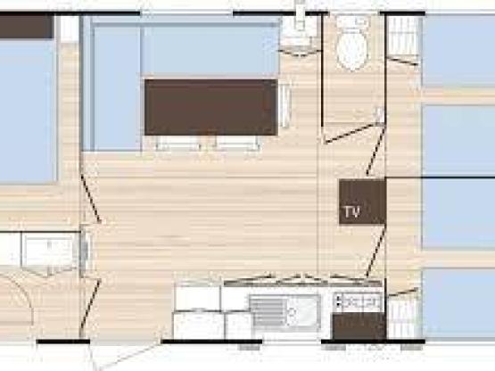 Mobil home 3 chambres Lavande / Tulipe 32m²