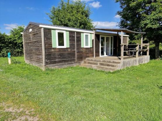 Stacaravan Familie Confort 40m² - 4 slaapkamers + overdekt terras + TV