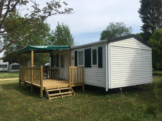 mobil home confort (2 chambres) + Terrasse couverte