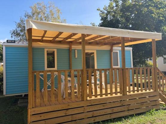 Mobil-home confort (2 chambres) + Terrasse couverte