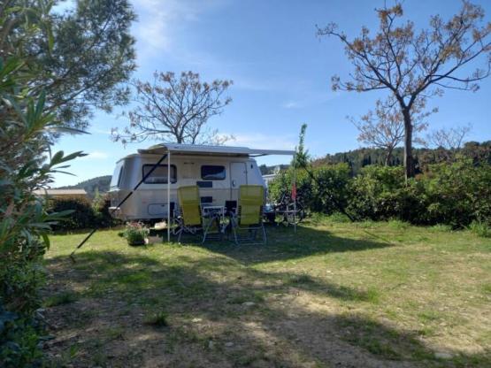 Stellplatz Confort (Zelt, Wohnwagen, Wohnmobil / 1 Auto / Strom 16A)