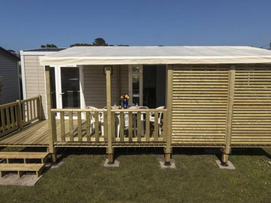 Mobil home Premium Prestige 30m² - 2 chambres - terrasse couverte - SPA - lave vaisselle - WiFi