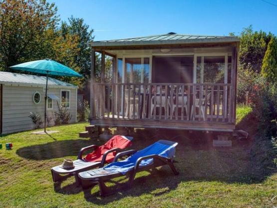 MOBILE-HOME OHARA, VUE PISCINE ET VALLEE (LIT 160)