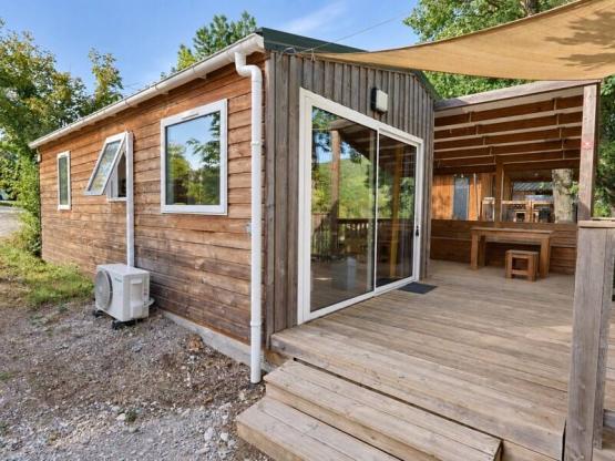 Chalet de luxe Mimosa surplombant la rivière avec avec vue panoramique - Climatisé