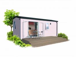 Mobil-home Confort 22m² - 2 chambres - terrasse semi-couverte +TV