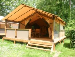 Tente Lodge 30m² sans sanitaires + wifi offerte/séjour (pas de télévision) - Pas d'animaux