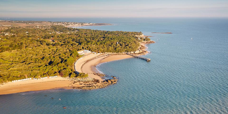 Vue aérienne de l’île de Noirmoutier 